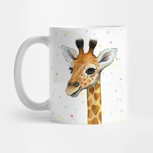 Giraffe Baby with Hearts Mug